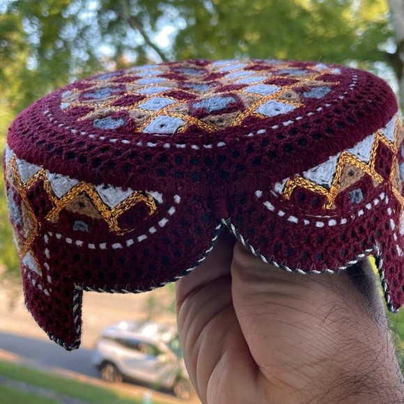 Other - Handmade Men Hat Embroidery Cultural Round Cap Sindhi Hat New
